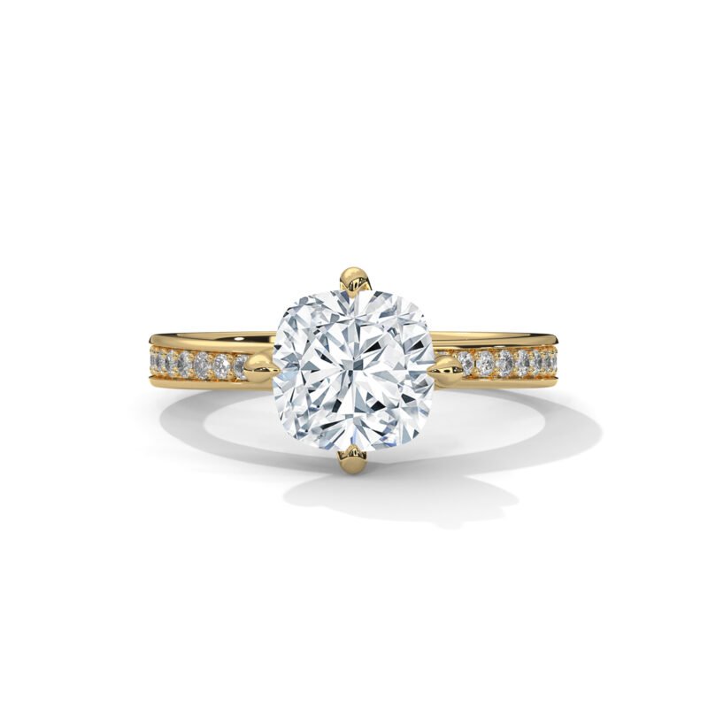 CLEO Cushion Solitaire Diamond Ring