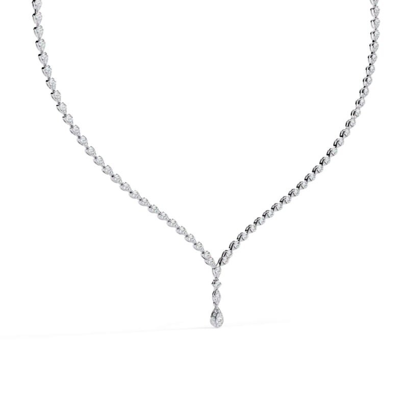 ASYMMETRICAL AURA-Diamond Necklace