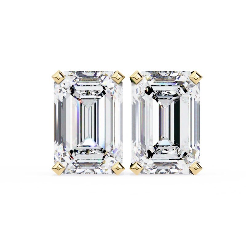 BERLINGER-EMERALD SOLITAIRE STUDS