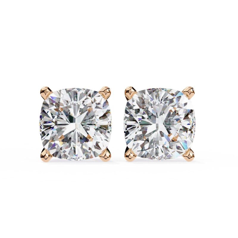 CASEG-CUSHION SOLITAIRE STUDS