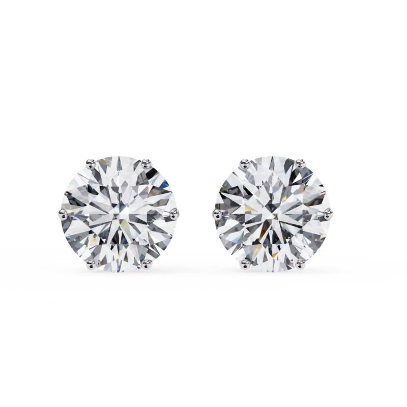 MELANIE-ROUND SOLITAIRE STUDS
